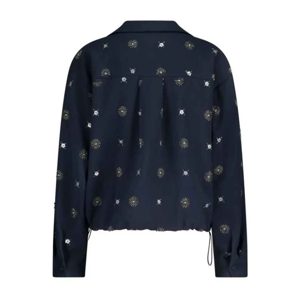 DAMES NUKUS Geborduurde Newport Blouse