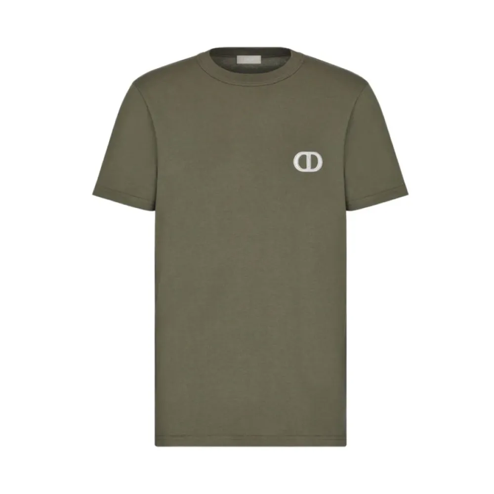 Heren Dior Shirts^Geborduurde T-shirt