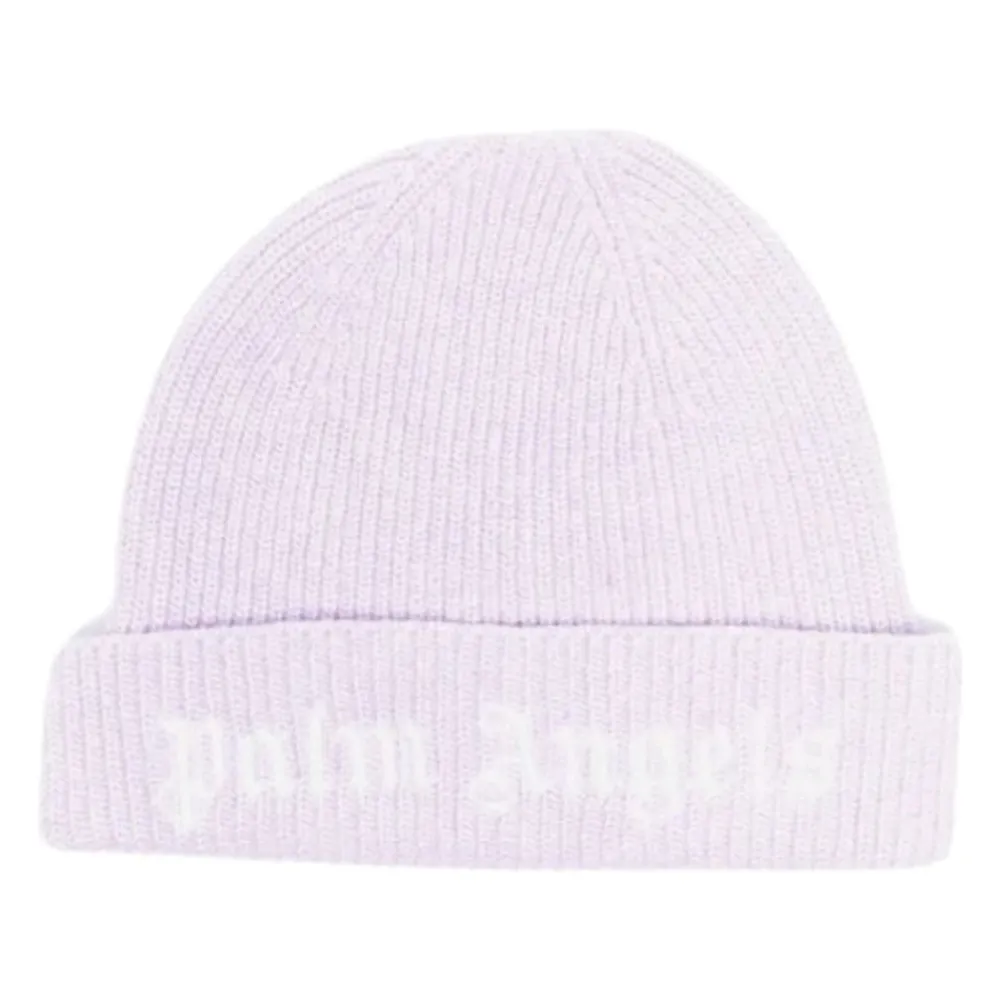 Palm Angels Mutsen En Petten^Gebreide Lilac Beanie Muts