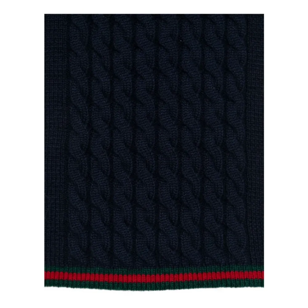 Gucci Sjaals^Gebreide sjaal met Web-bies