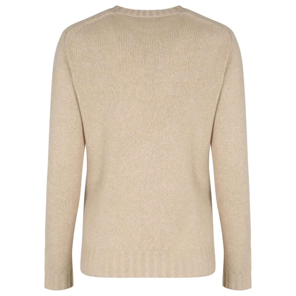 DAMES Fabiana Filippi Truien & Vesten^Gebreide trui met ronde hals en kristallen