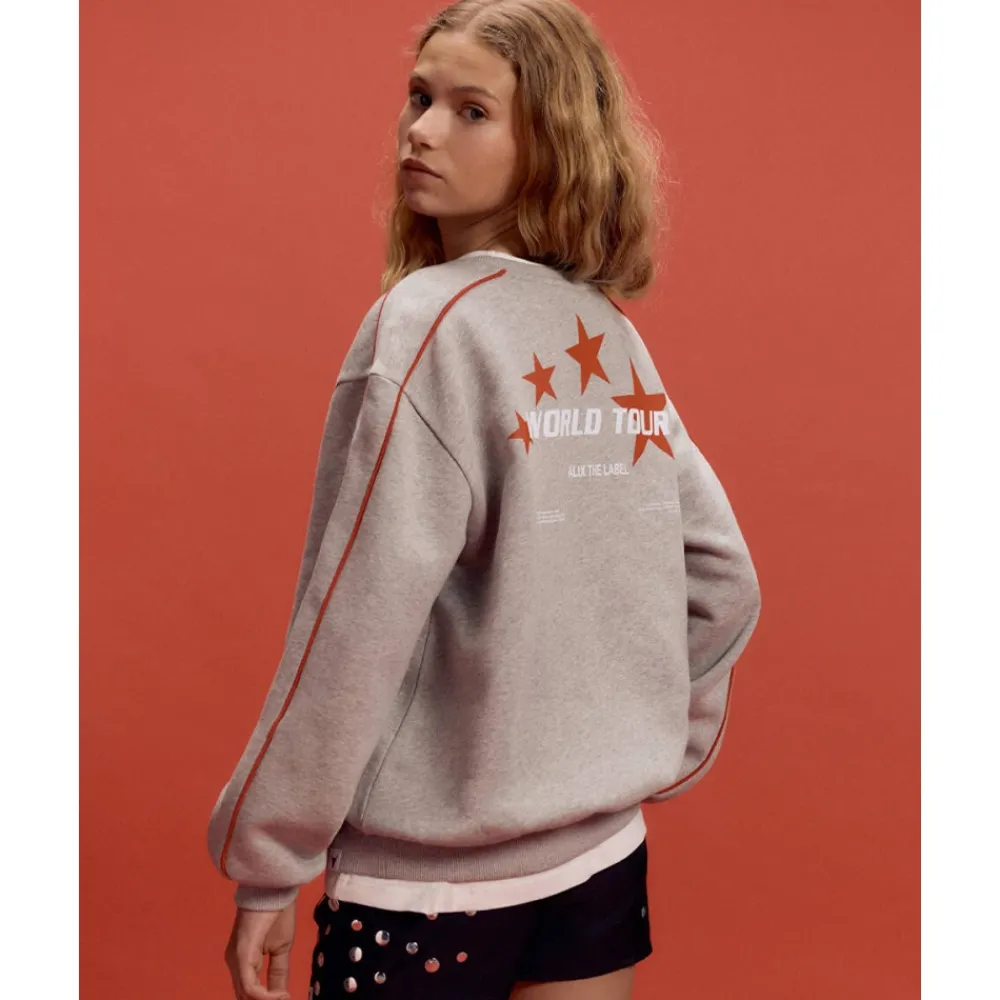 ALIX The Label Gebreide Trui met Tekstprint