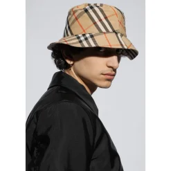 Heren Burberry Gecontroleerde Bucket Hat