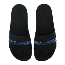 Heren Dsquared2 Gedessineerde ronde pantoffels