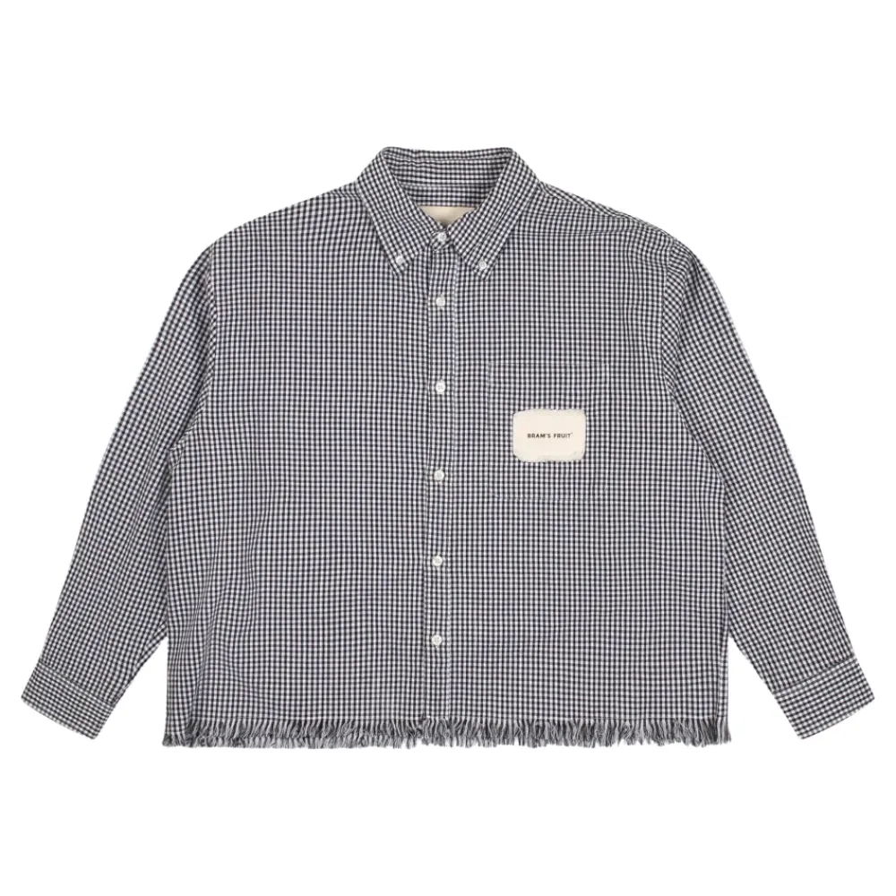 Heren Bram's Fruit Gedistresseerd Boeren Overhemd LS