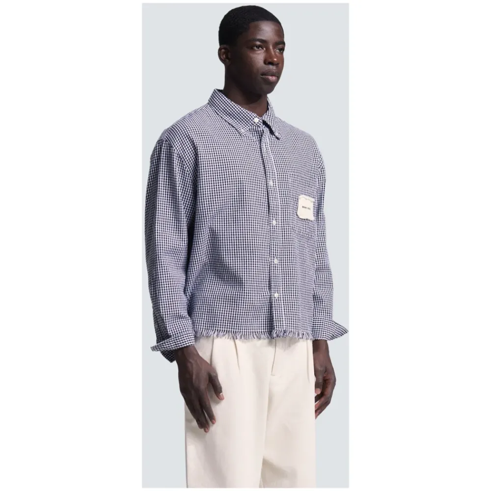 Heren Bram's Fruit Gedistresseerd Boeren Overhemd LS