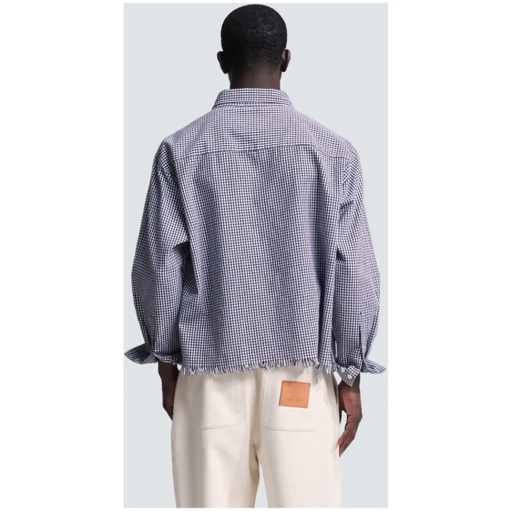 Heren Bram's Fruit Gedistresseerd Boeren Overhemd LS