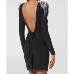 DAMES Philipp Plein Gedrapeerde Mini-jurk met Kristallen