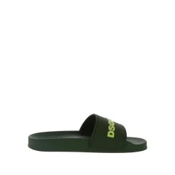 Heren Dsquared2 Gedrukte ronde neus slippers