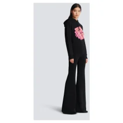 DAMES Balmain Hoodies & Sweatvesten^Geknipte neon-print sweatshirt