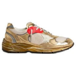 DAMES Golden Goose Gelamineerde Leren Hardloopschoenen
