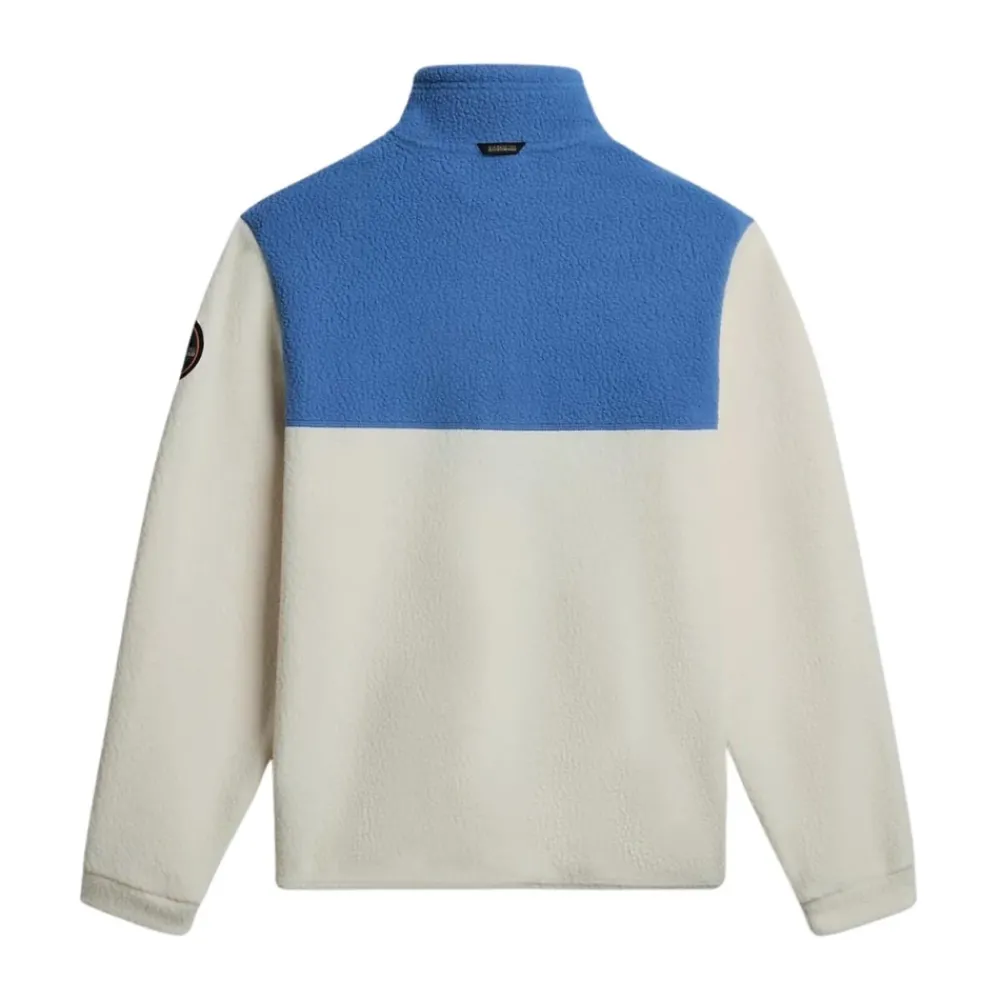 Napapijri Outdoorjassen^Gele Half Zip Fleece Anderby