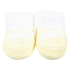 Little Bear Gele Katoenen Baby Slofjes