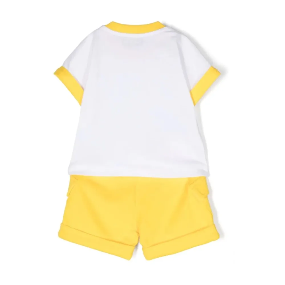 Moschino Bodysuits & Sets^Gele Kinderjurk Teddybeer Set