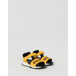 Dsquared2 Gele Leren Kindersandalen Stijlvol Comfort