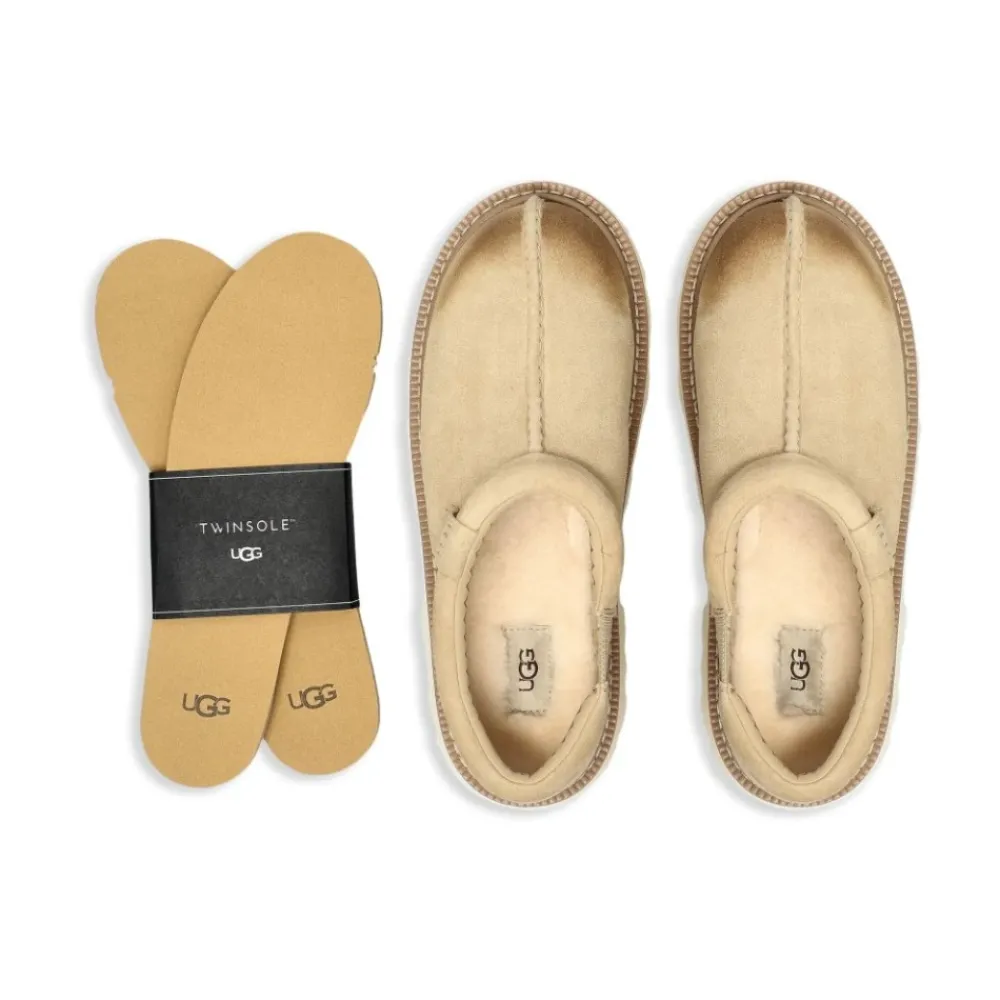 Heren UGG Gele Suède Lug Loafer Schoenen