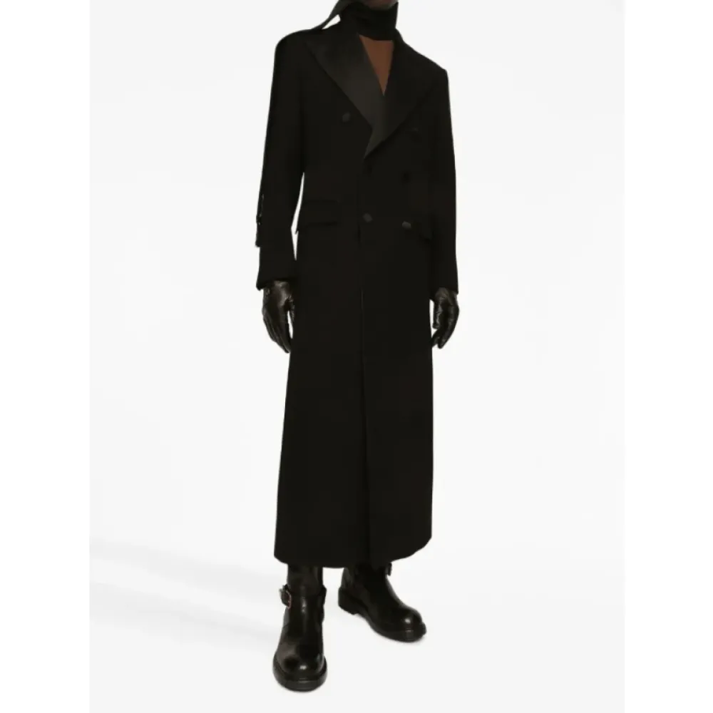 DAMES Dolce & Gabbana Geëmbosseerde leren handschoenen met zijden voering