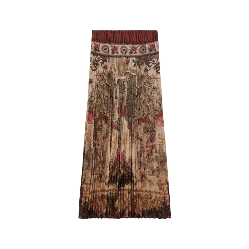 DAMES Pierre-Louis Mascia Rokken^Geometrische Geplooide Polyester Rok