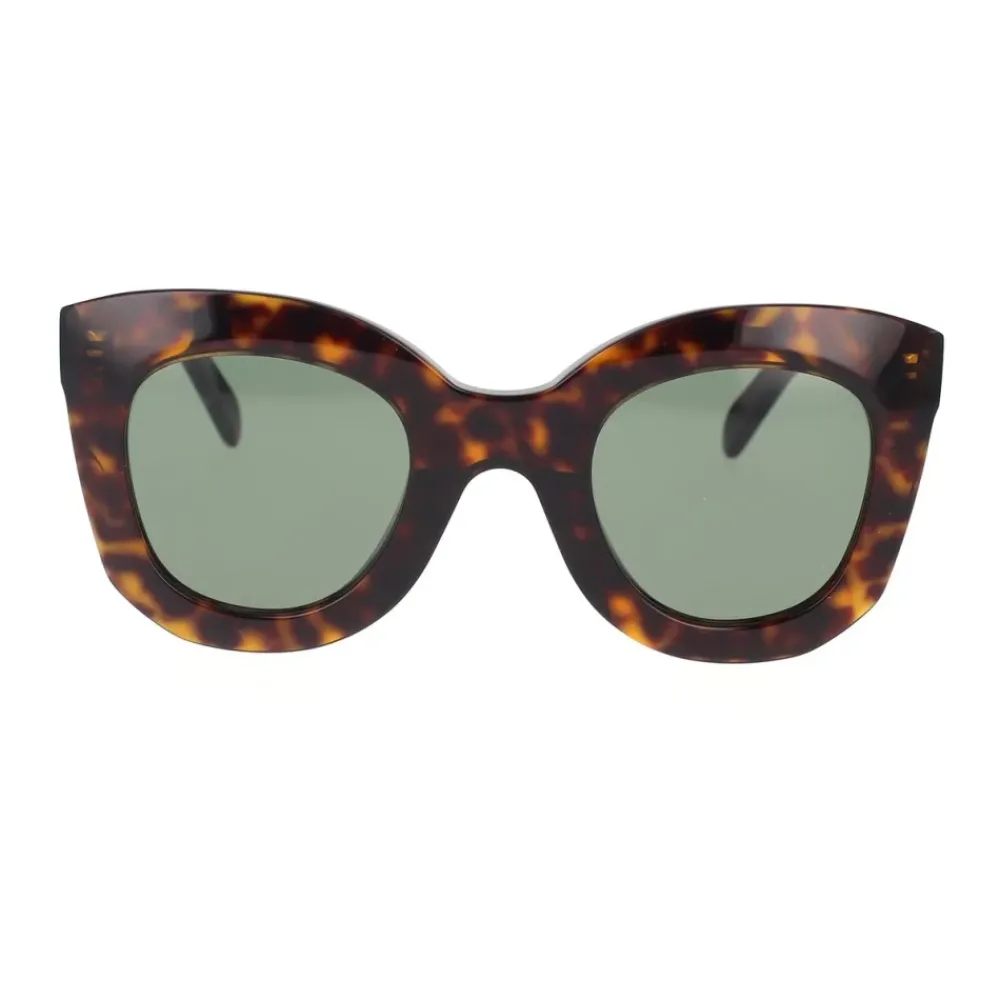 DAMES CELINE Geometrische zonnebril met groene glazen