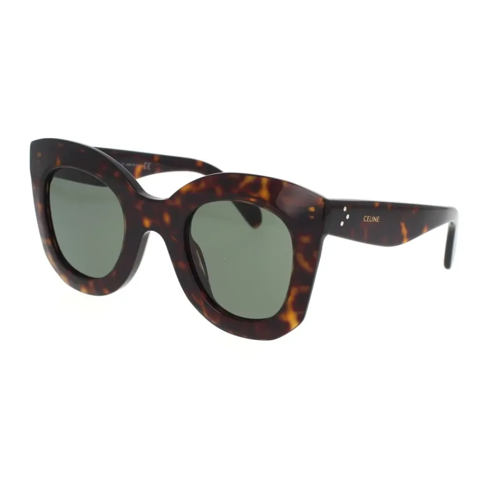 DAMES CELINE Geometrische zonnebril met groene glazen