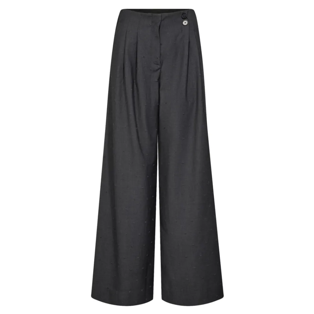 DAMES Co'Couture Geplooide broek in Mid Grey