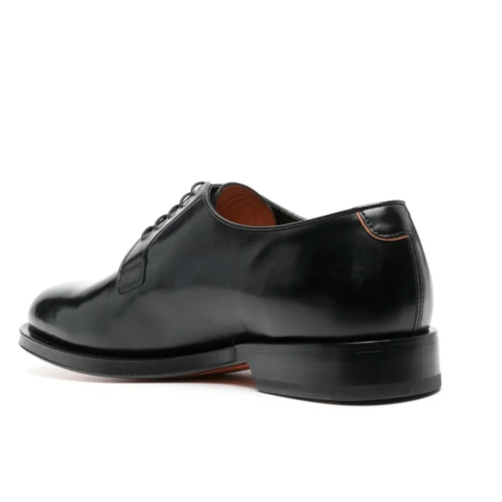 Heren Santoni Instappers & Slip Ons|Nette Schoenen^Gepolijste leren Derby schoenen