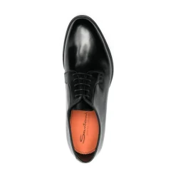 Heren Santoni Instappers & Slip Ons|Nette Schoenen^Gepolijste leren Derby schoenen