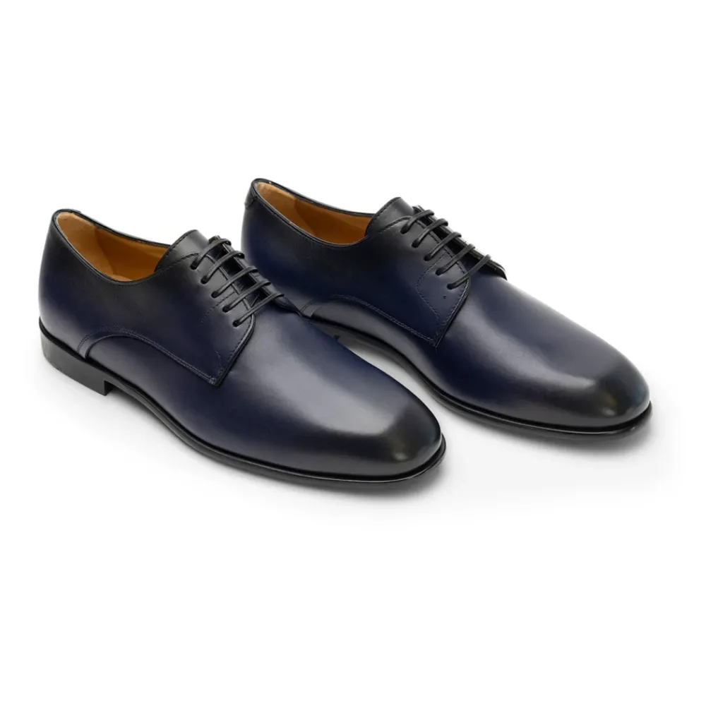 Heren Ferragamo Nette Schoenen^Gepolijste Leren Derby Schoenen