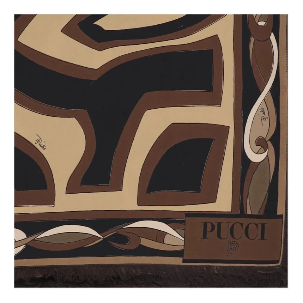 DAMES Pucci Sjaals^Geprinte Zijden Sjaal