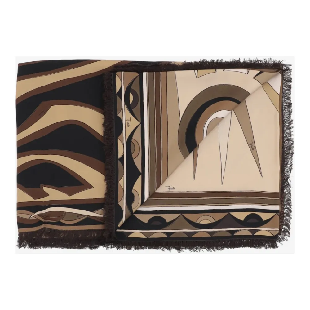 DAMES Pucci Sjaals^Geprinte Zijden Sjaal