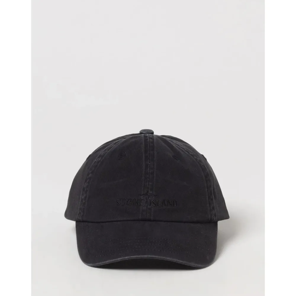 Heren Stone Island Geribbelde Beanie Muts