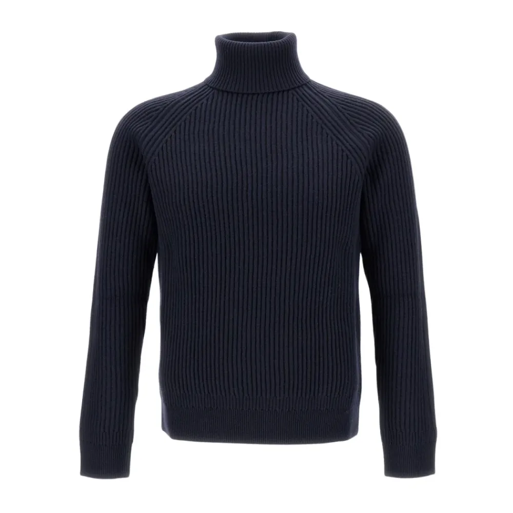 Heren Zanone Truien & Vesten^Geribbelde coltrui