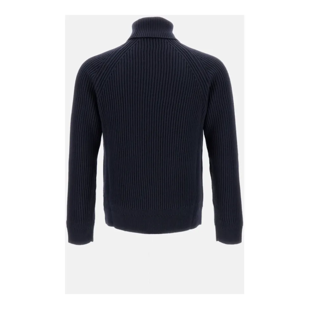 Heren Zanone Truien & Vesten^Geribbelde coltrui