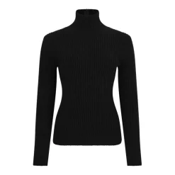 DAMES Max Mara Truien & Vesten^Geribbelde coltrui van wol en kasjmier