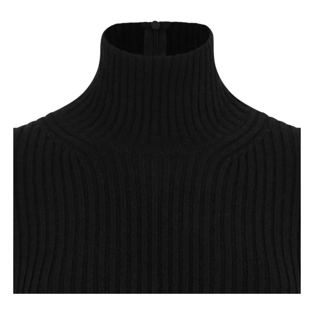 DAMES Max Mara Truien & Vesten^Geribbelde coltrui van wol en kasjmier