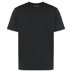 Heren Off White Geribbelde crew-neck T-shirt in katoenmix
