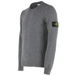 Heren Stone Island Truien & Vesten^Geribbelde crew-neck wolmix trui