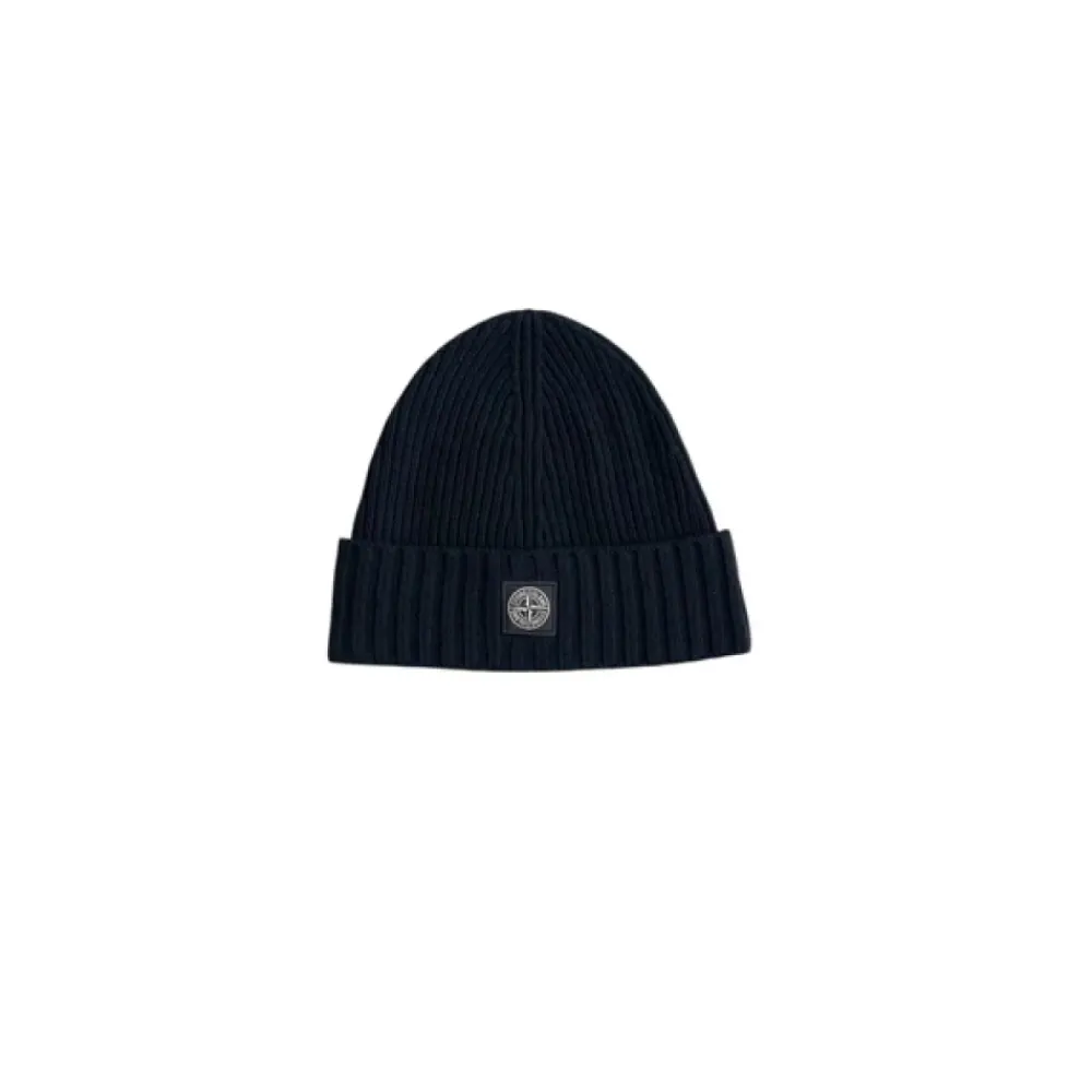 Stone Island Mutsen En Petten^Geribbelde Gebreide Beanie