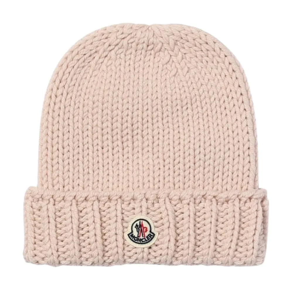 Moncler Geribbelde Gebreide Beanie