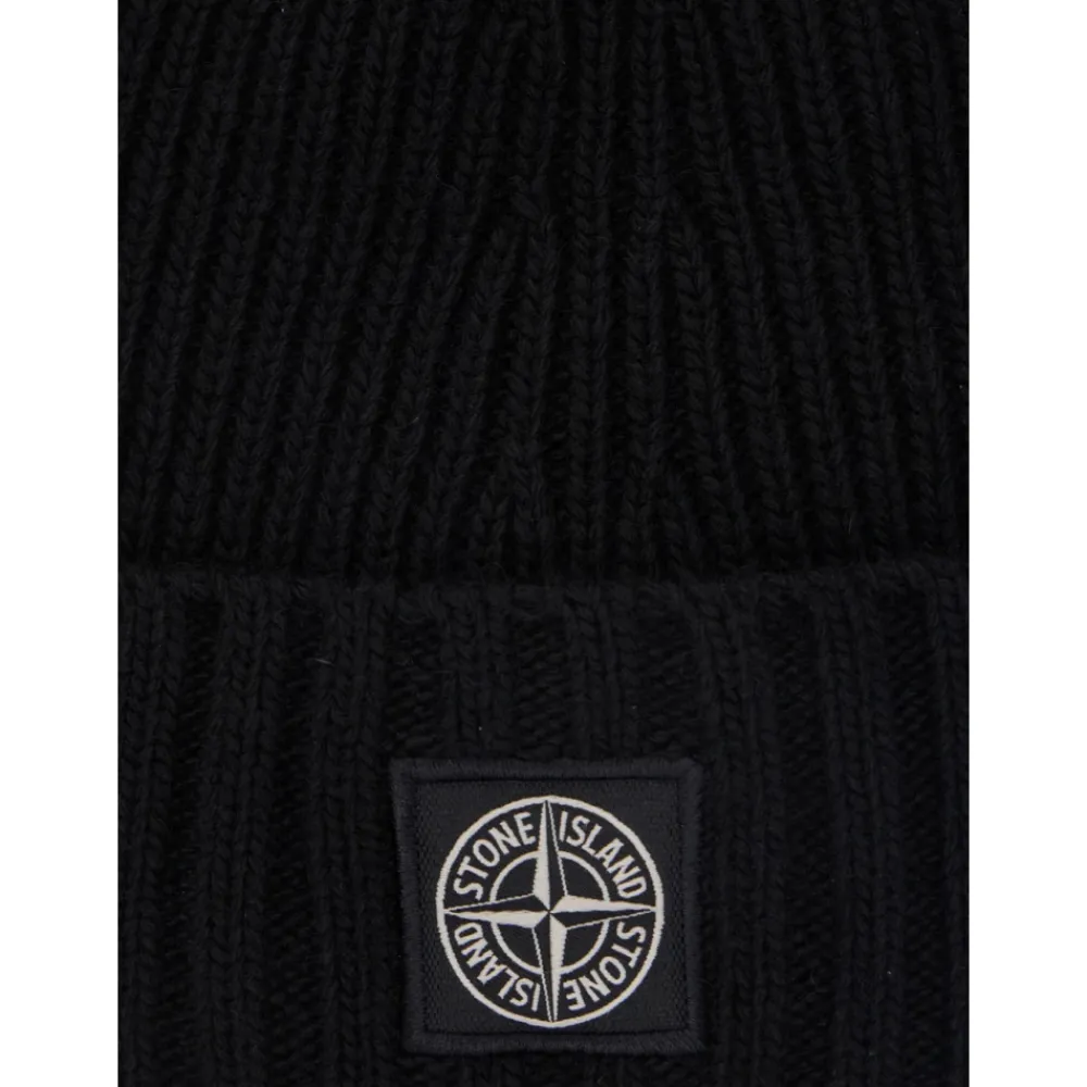 Stone Island Geribbelde gebreide beanie