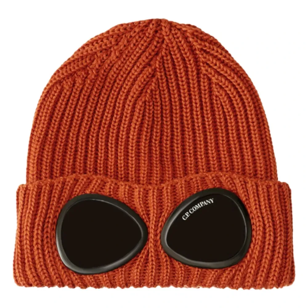 C.P. Company Mutsen En Petten^Geribbelde gebreide muts met logo