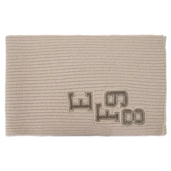 DAMES Elisabetta Franchi Geribbelde Sjaal met Initiaalborduring