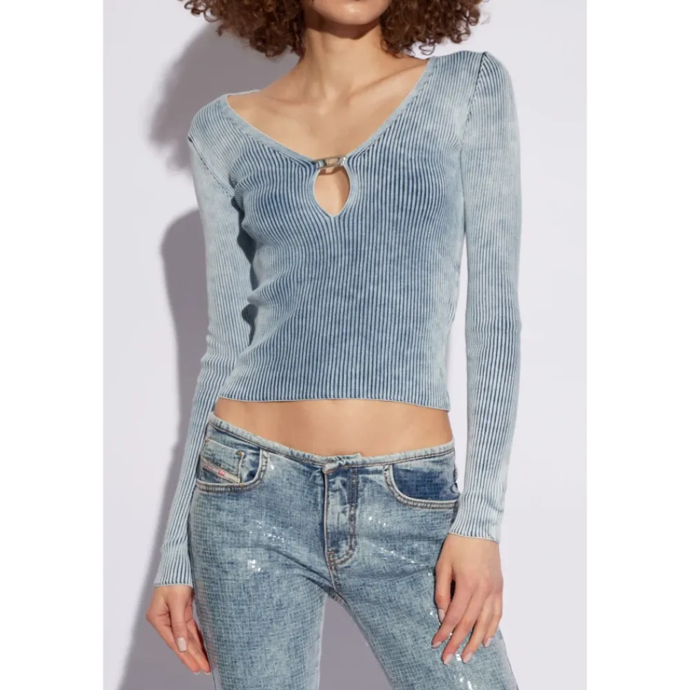 DAMES Diesel Geribbelde top