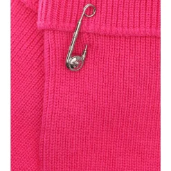 DAMES Versace Geribbelde Wollen Handschoenen met Medusa Detail