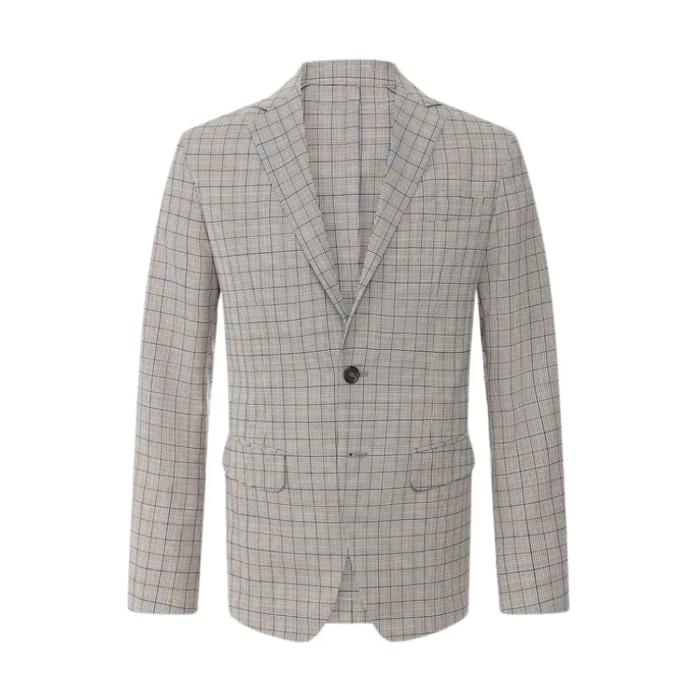 Heren Dsquared2 Kostuums^Geruite Blazerjas