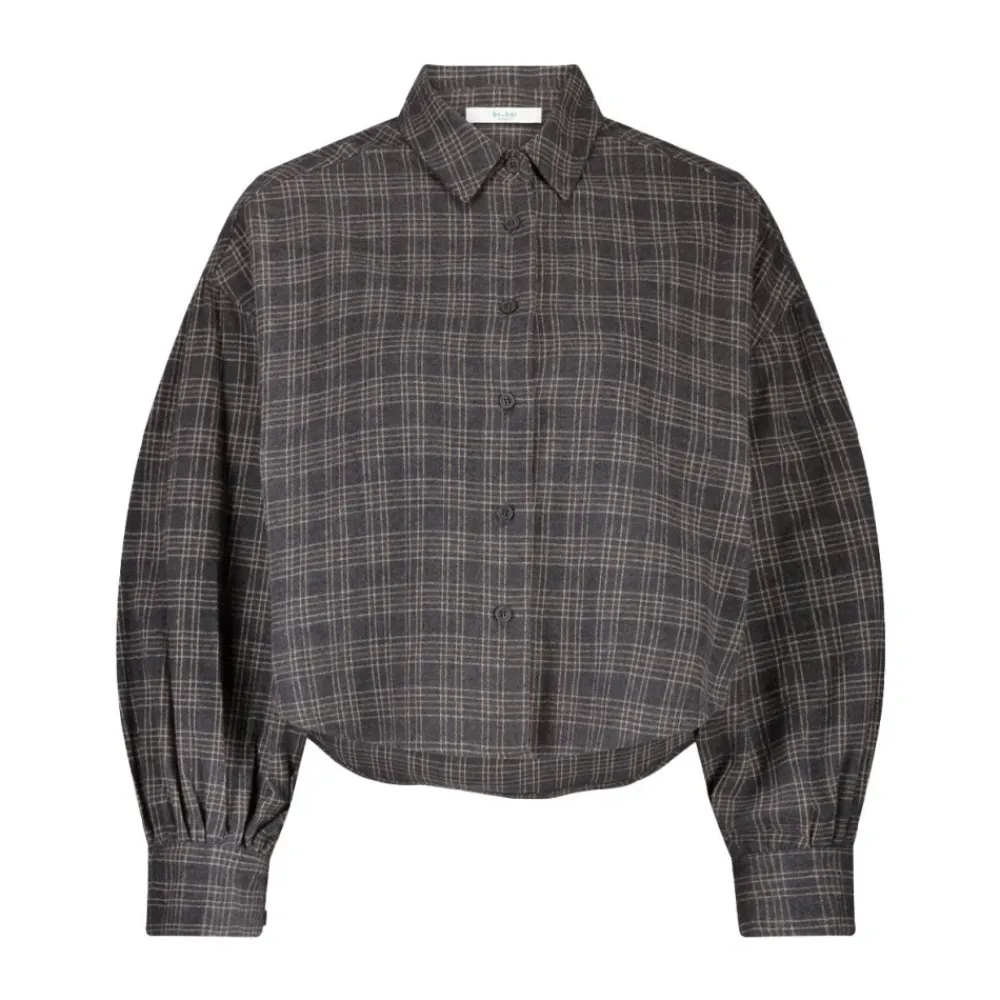 DAMES By-Bar Geruite Blouse Lange Mouw Sarah