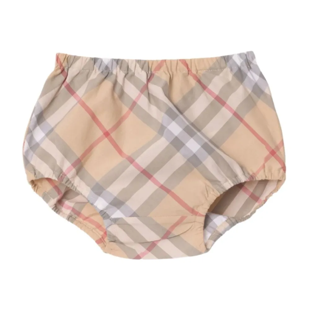 Burberry Geruite katoenen jurk met bloeiers