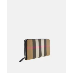 DAMES Burberry Portefeuilles^Geruite Portemonnee met Meerdere Kaartsleuven