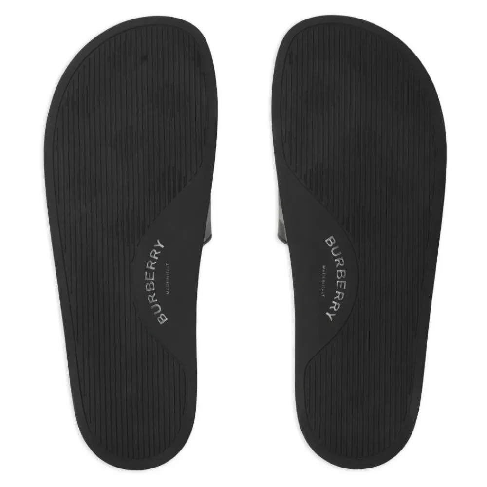 Heren Burberry Geruite Print e Sandalen Gemaakt in Italië