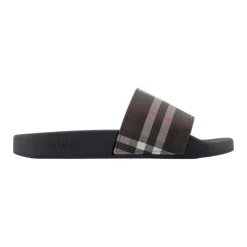 DAMES Burberry Slippers^Geruite Sandalen - Synthetisch -
